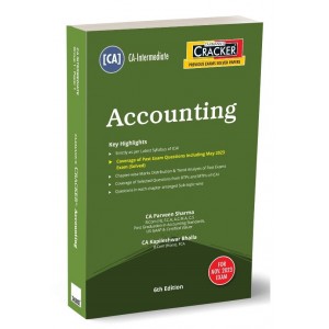 Taxmann's Cracker on Accounting for CA Inter November 2023 Exam [New Syllabus] by CA. Praveen Sharma, CA. Kapileshwar Bhalla